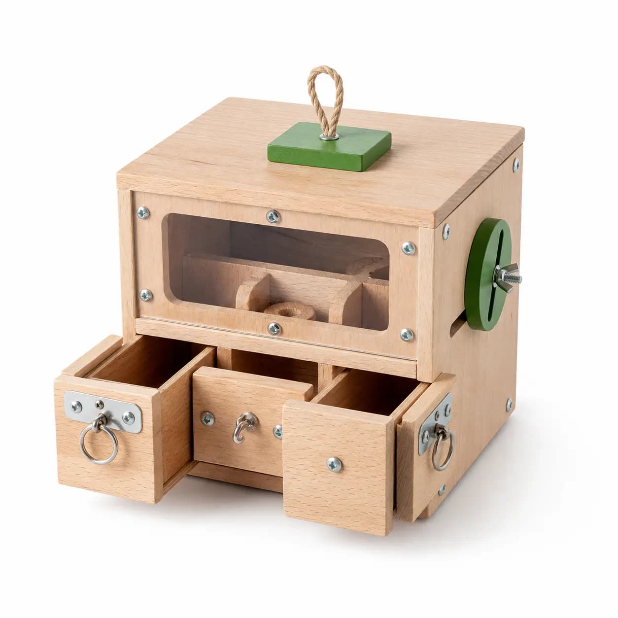 Wooden Foraging Puzzle Box